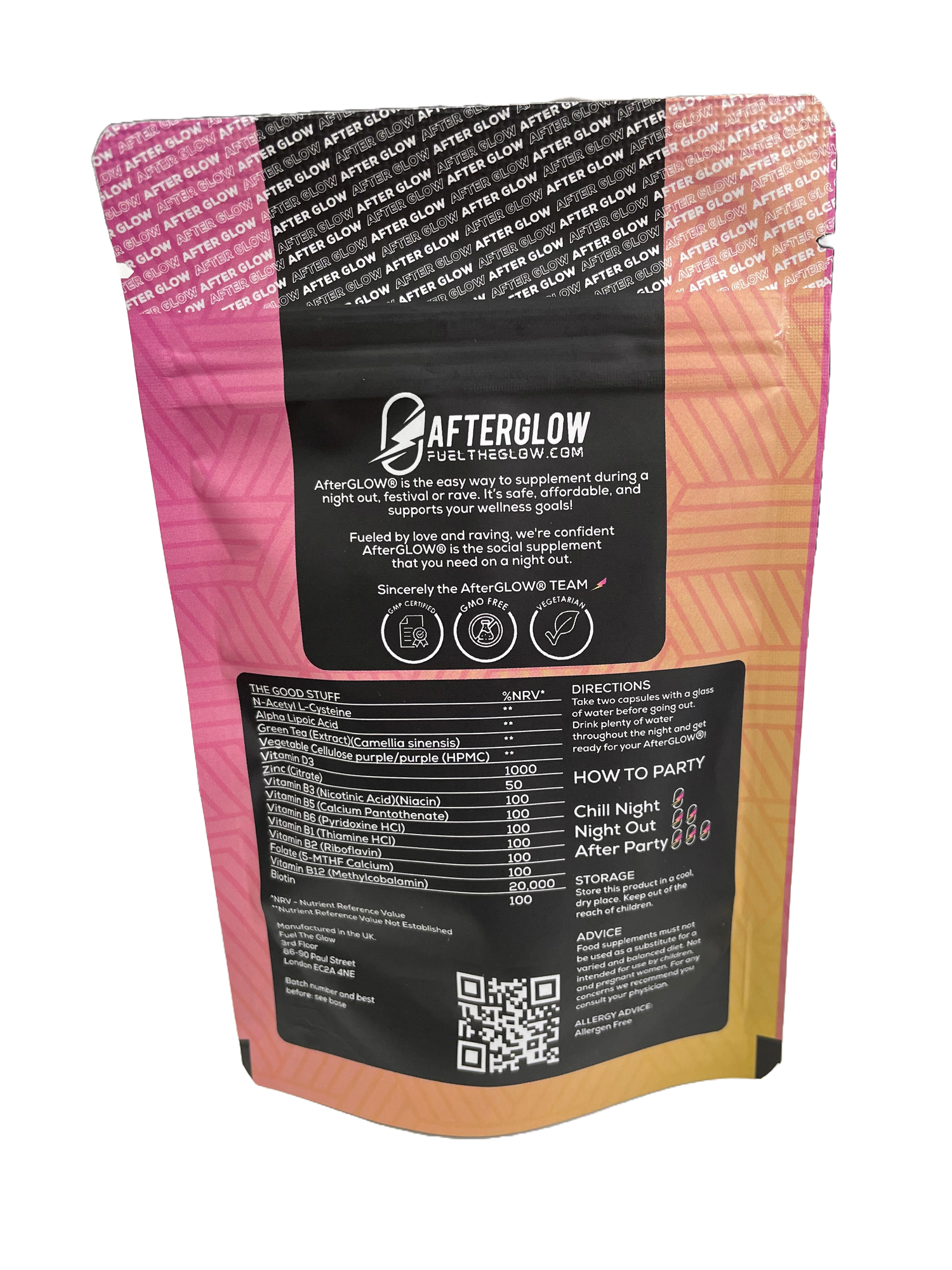 AfterGLOW® Social Wellness Supplement - Ingredients